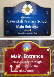 Wall Mounted ACM School Signs